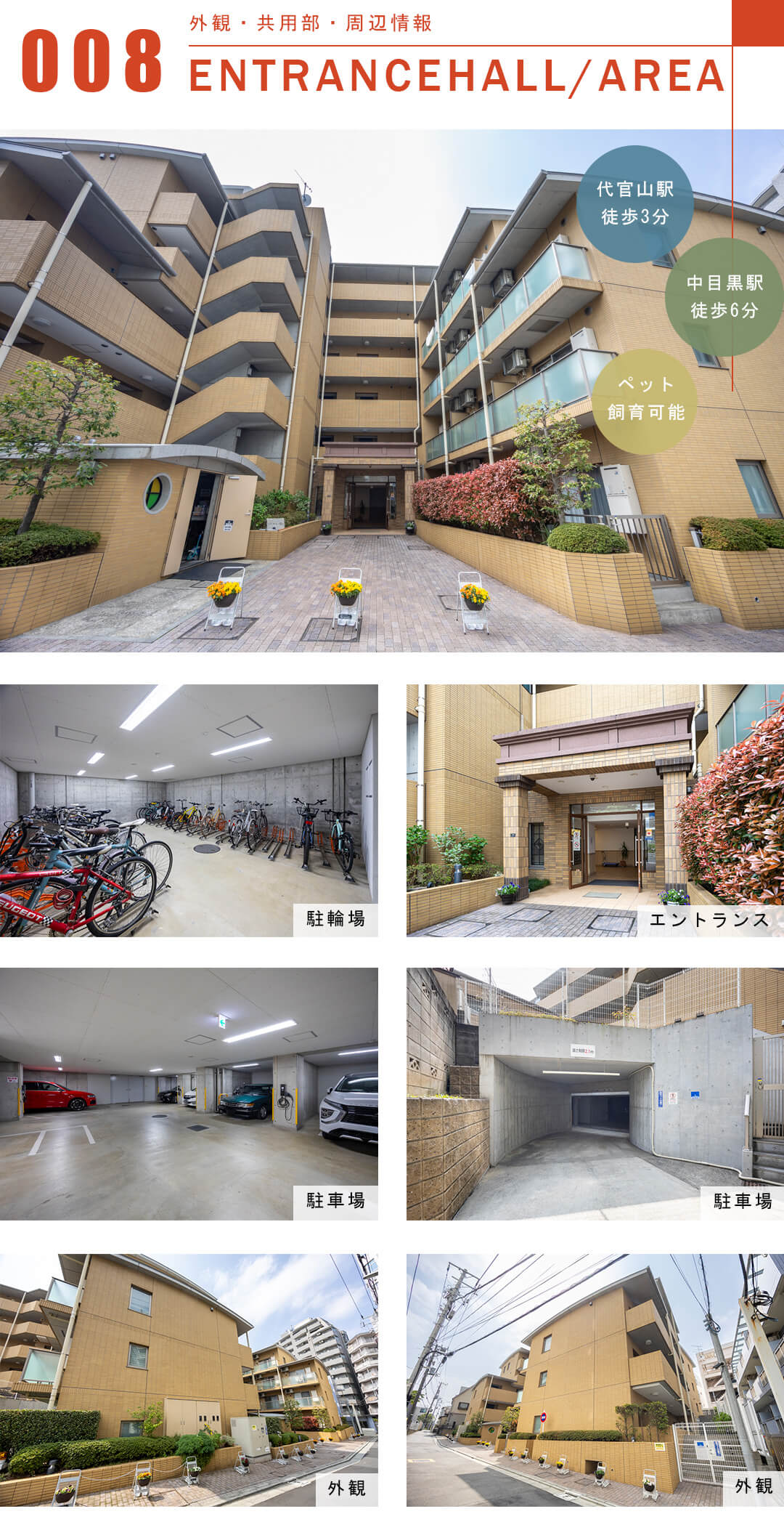 ソフィアーレ代官山の外観と共用部