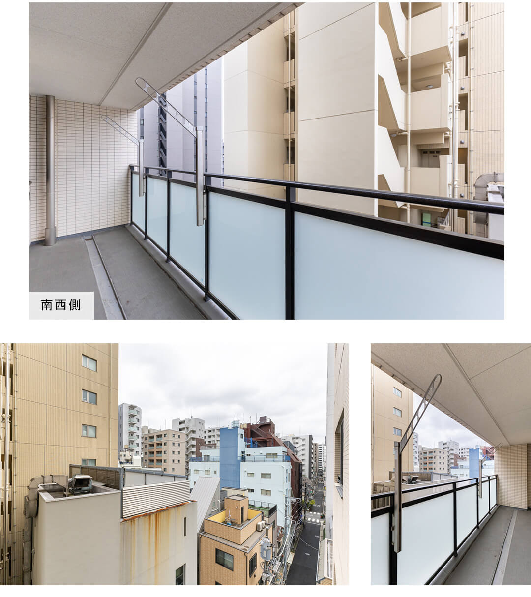 アスコットパーク東京八丁堀のバルコニー