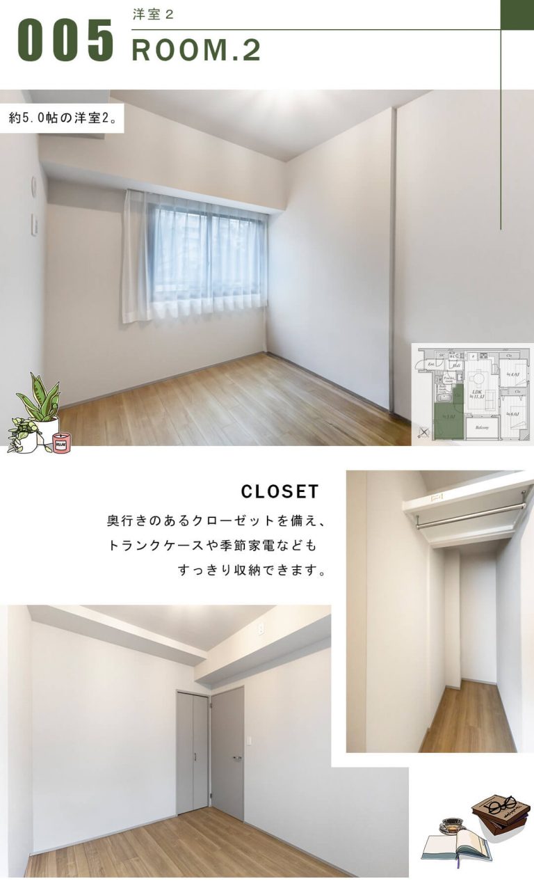 サンウッド東京茅場町パークフロントの洋室