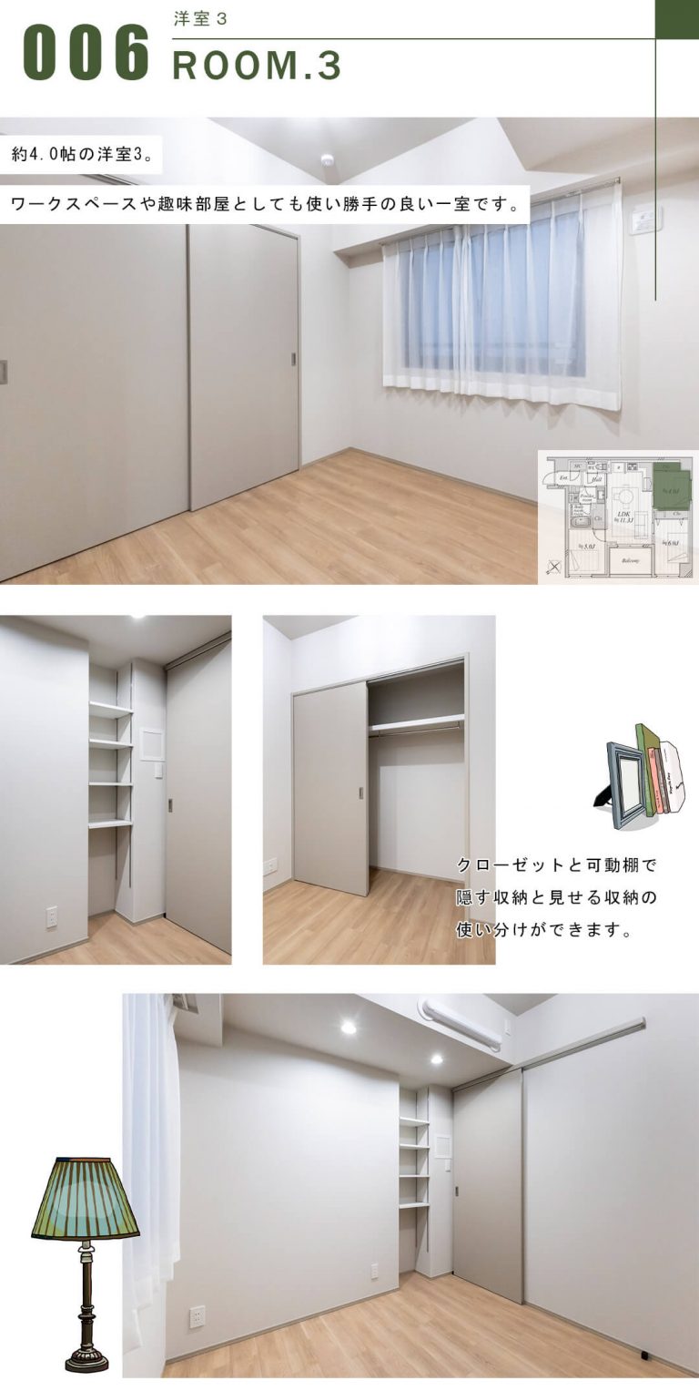 サンウッド東京茅場町パークフロントの洋室