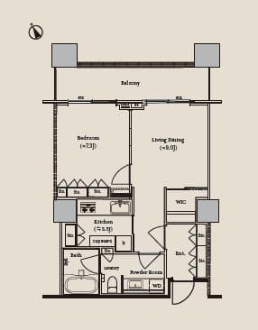 パークコート麻布十番ザ・タワー　29階部分、光り輝く東京タワーを日常に 間取図
