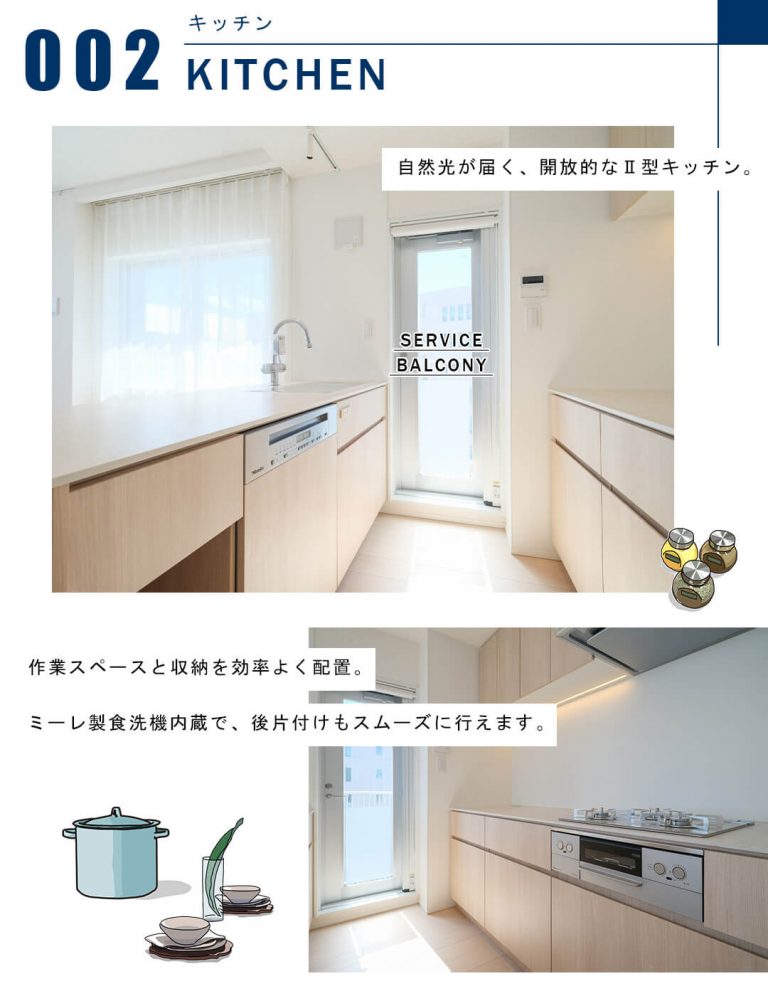 アルス高輪フェアヒルズのキッチン