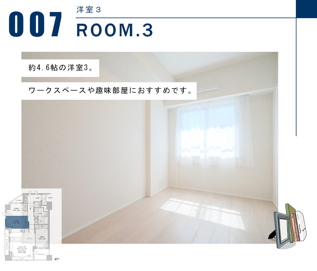 アルス高輪フェアヒルズの洋室