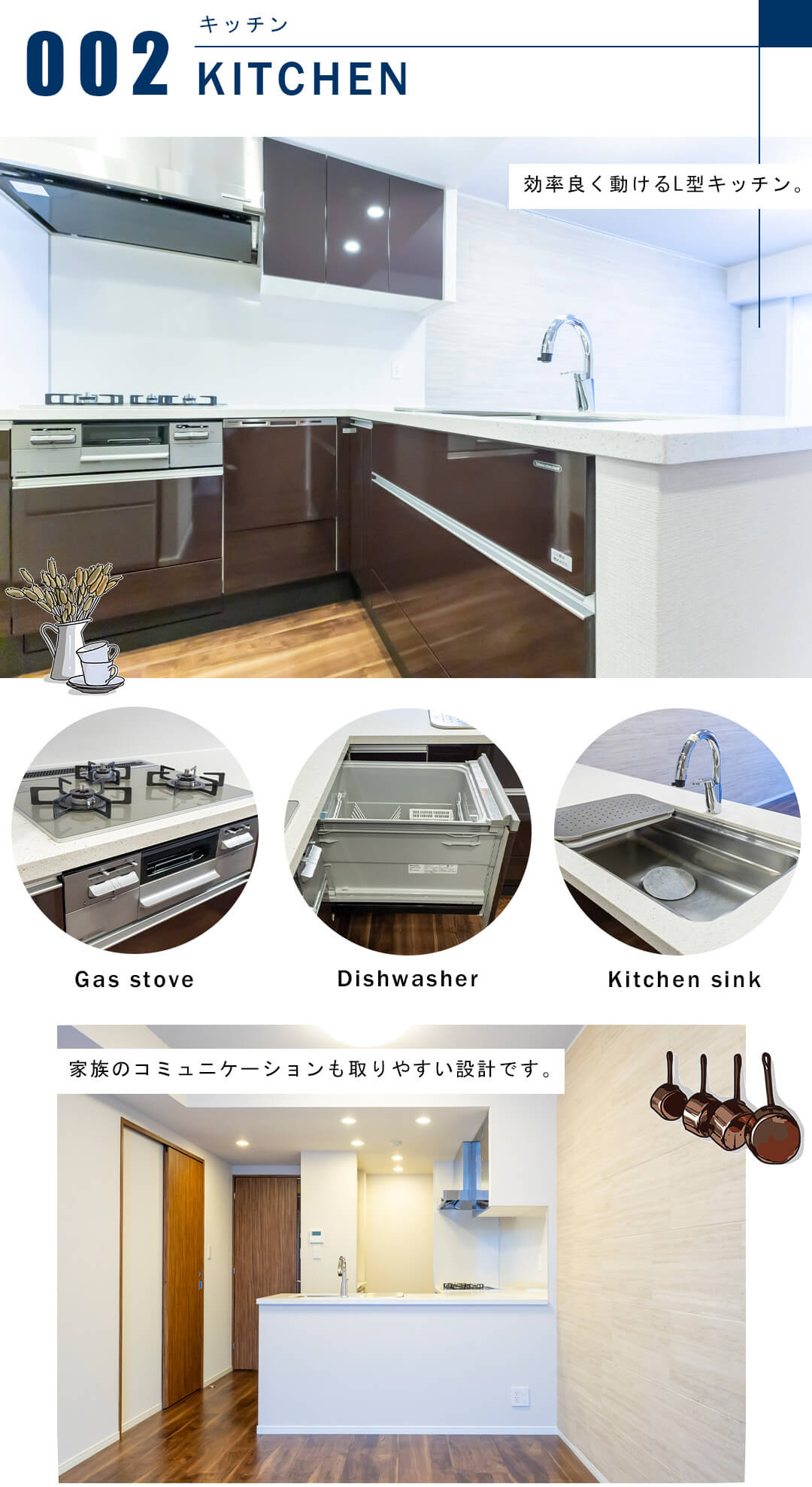 オープンレジデンシア代々木上原のキッチン