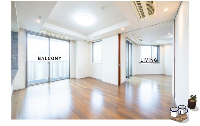 乃木坂パークハウスのリビングダイニング