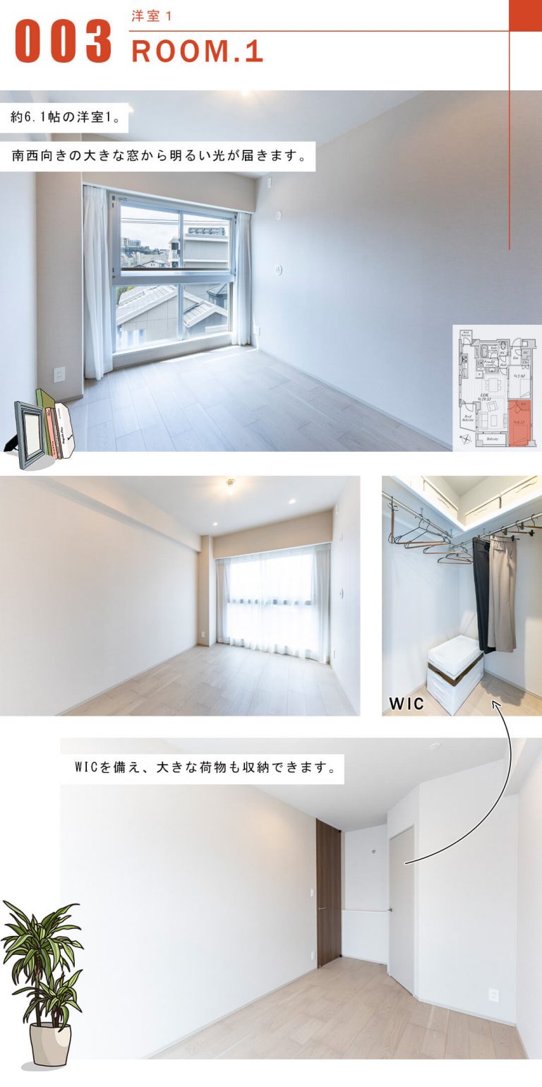 プラネスーペリア代々木参宮橋の洋室