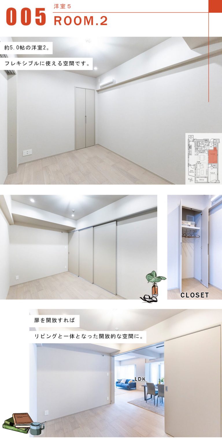 プラネスーペリア代々木参宮橋の洋室