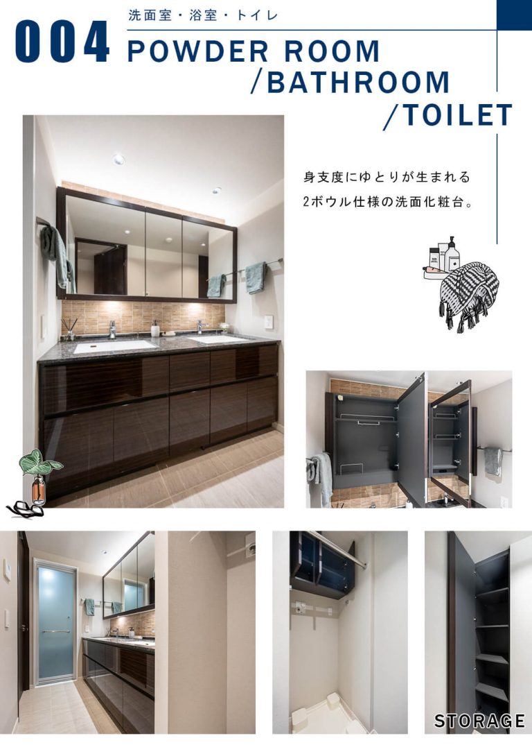 グランドメゾン西原三丁目の洗面室