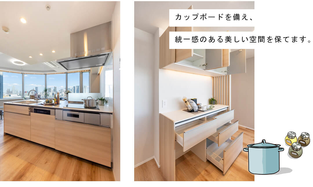 東京ツインパークスレフトウイングのキッチン