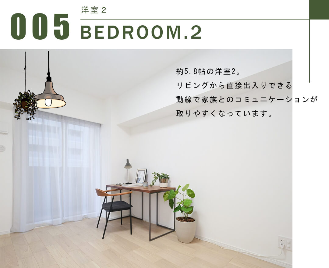 アイ・マークタワーの洋室2