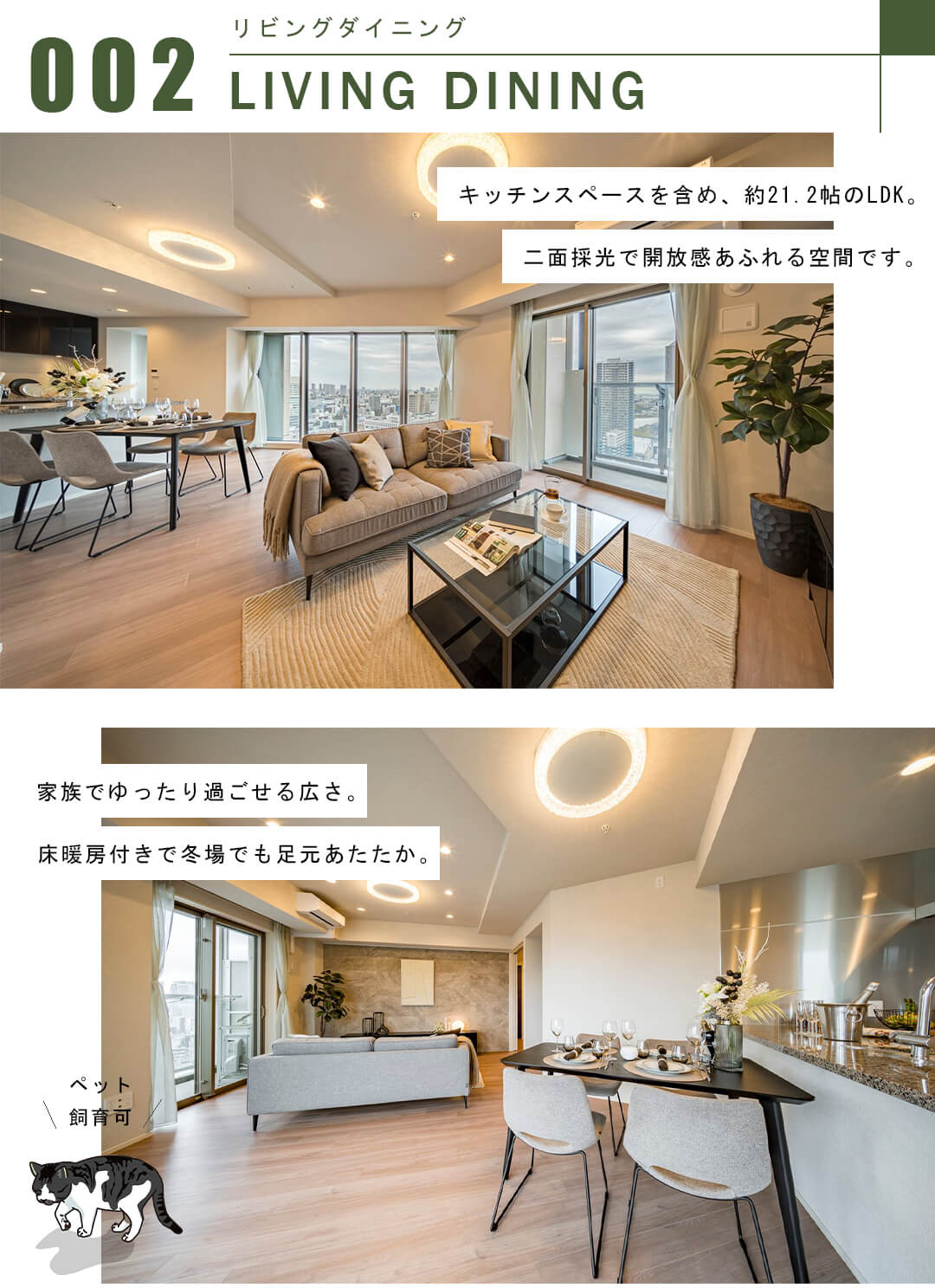 ブリリアザ・タワー東京八重洲アベニューのリビングダイニング