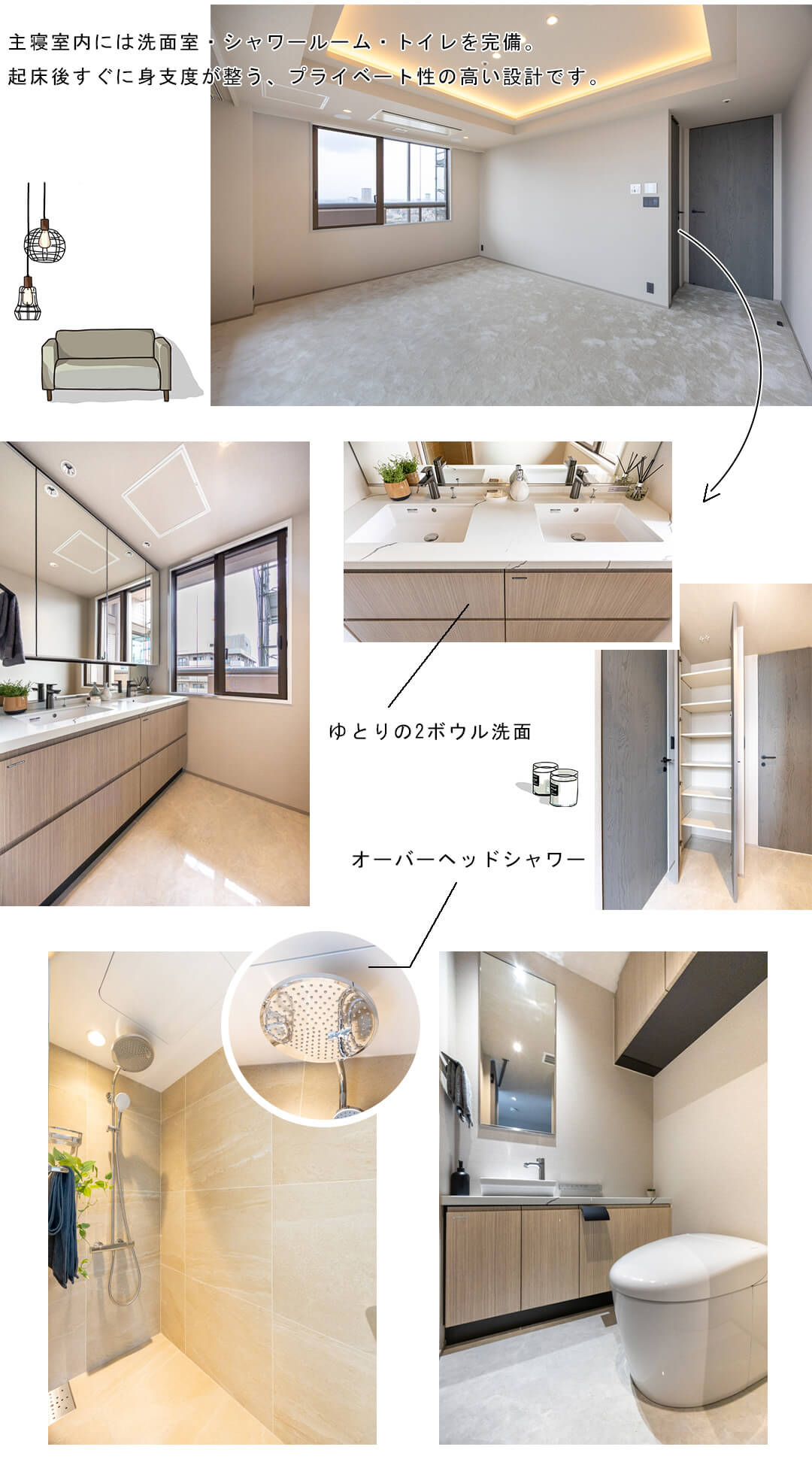 恵比寿ガーデンテラス壱番館の主寝室