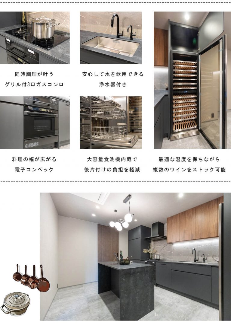 東高原宿ペアシティのキッチン