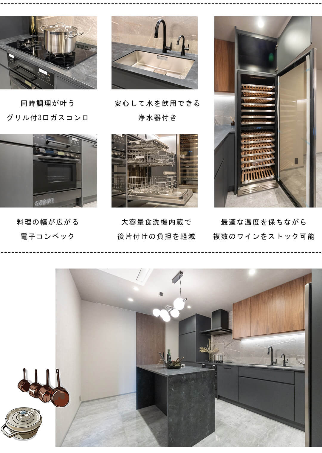 東高原宿ペアシティのキッチン