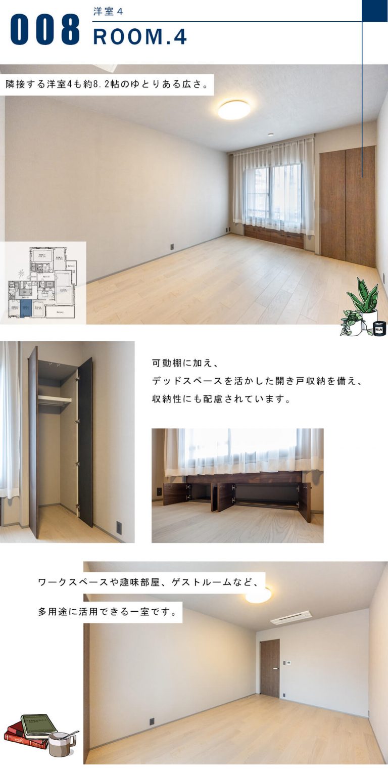 東高原宿ペアシティの洋室