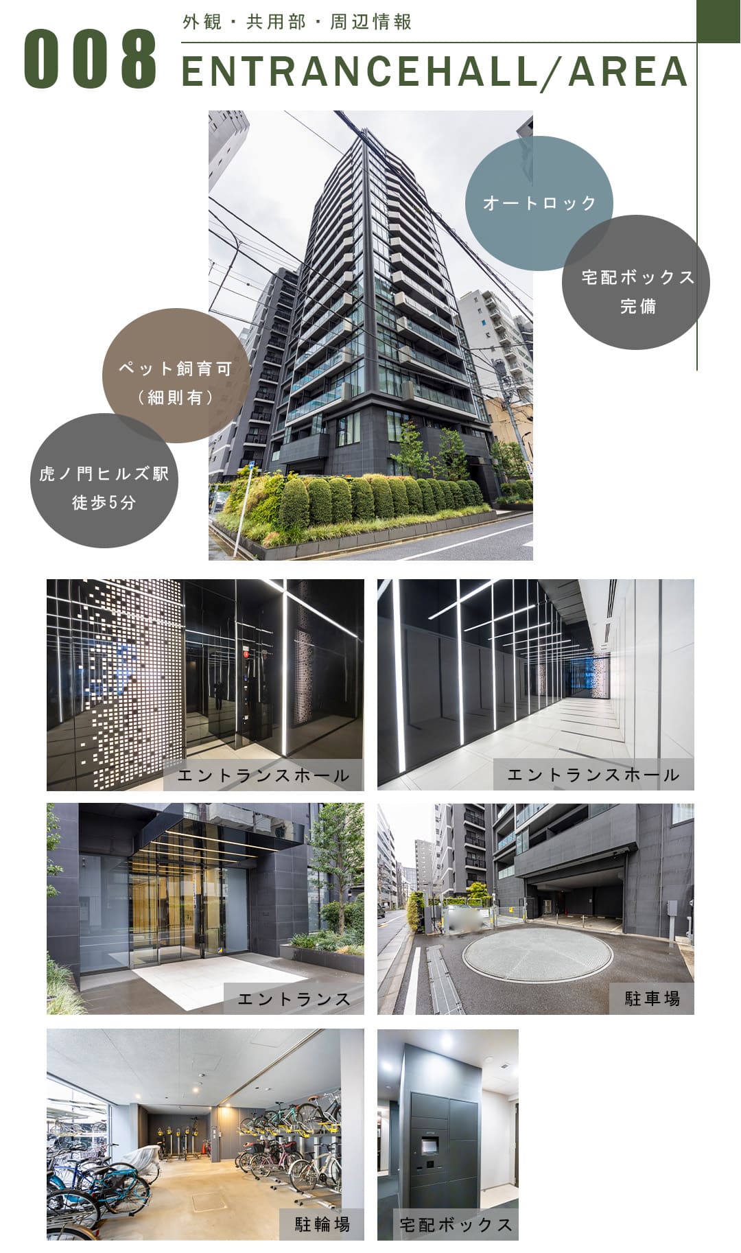 008外観,共用部,周辺情報,ENTRANCEHALL,AREA