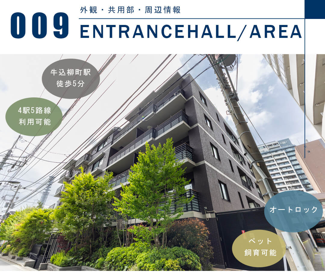 ザ・パークハウス市谷甲良町の外観