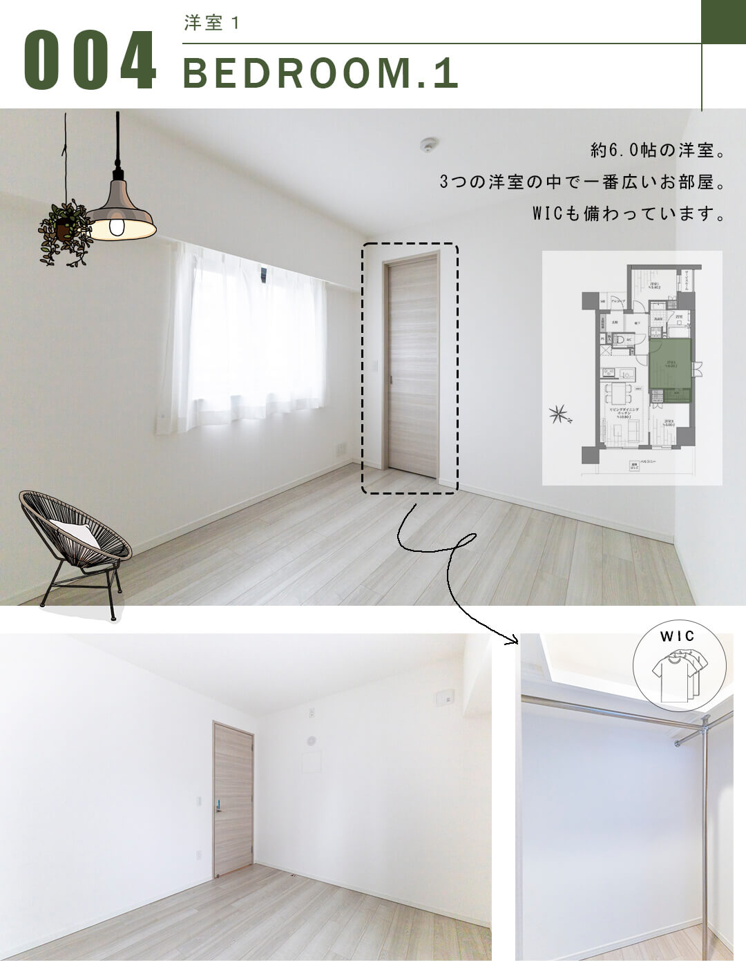 ジオ新宿若松町の洋室1