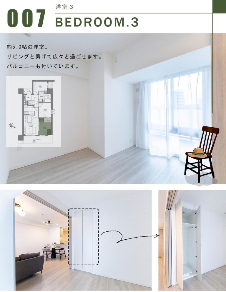 ジオ新宿若松町の洋室3