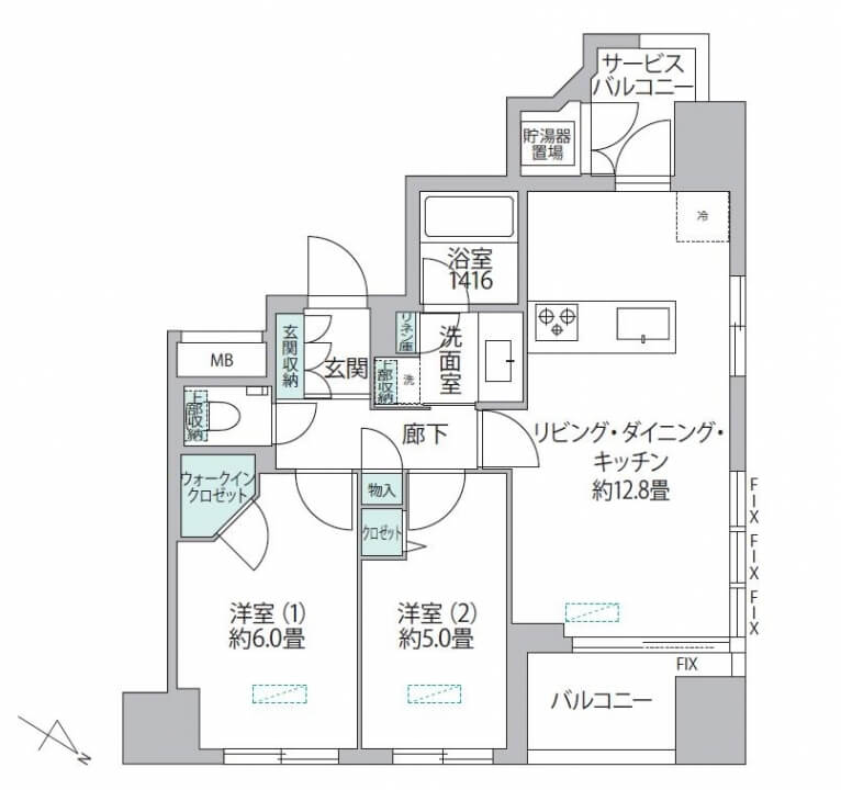 水天宮前　都心の利便性と緑の安らぎ 間取り図
