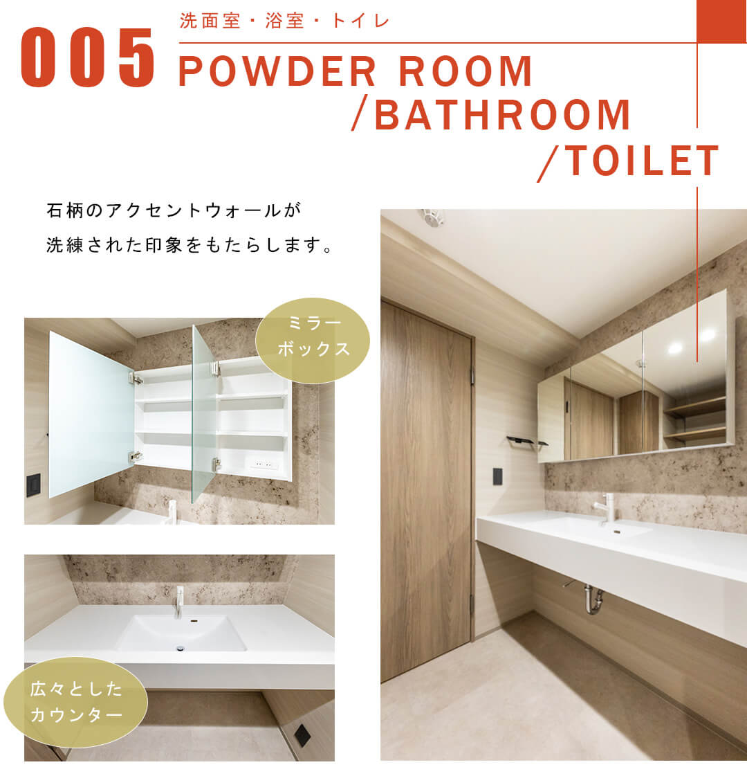 マートルコート代々木公園の洗面室