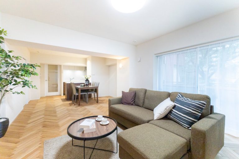 赤坂　約20帖のゆとりあるLDKから、桜の木を愛でる