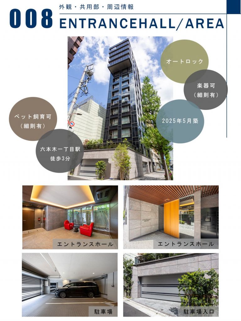 008外観,共用部,周辺情報,ENTRANCEHALL,AREA