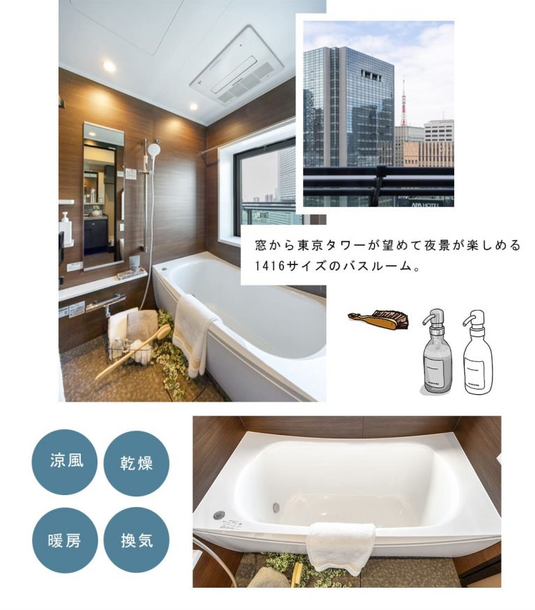 カテリーナ三田タワースイートウエストアークの浴室