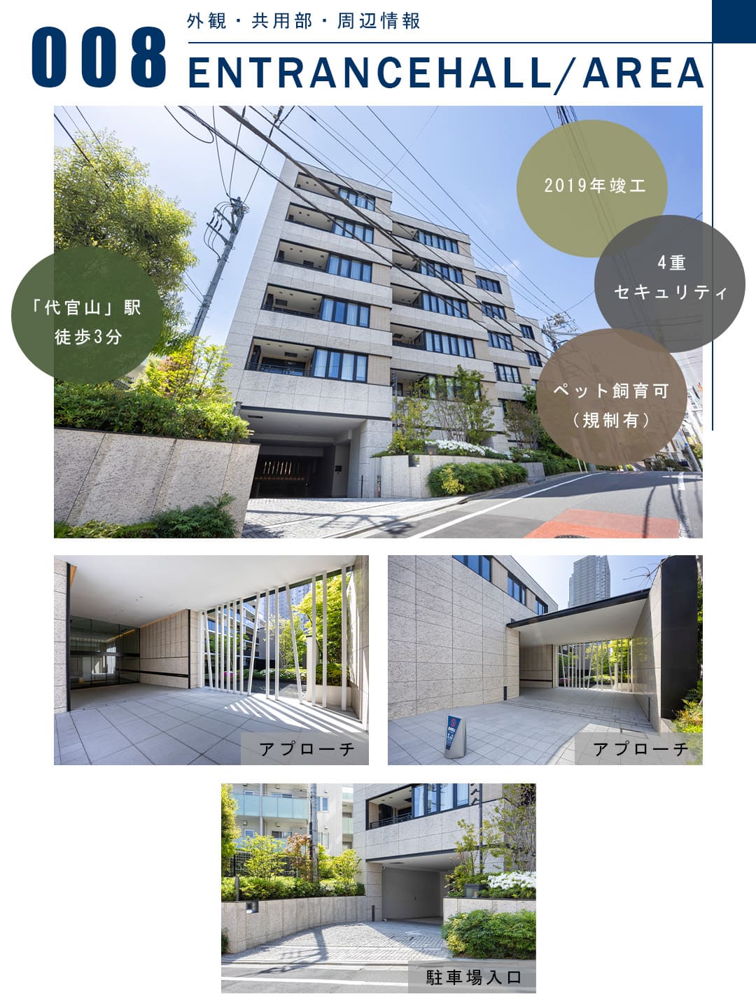 008外観,共用部,周辺情報,ENTRANCEHALL,AREA