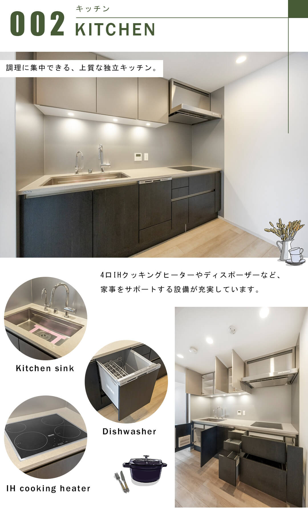 プラウド恵比寿ヒルサイドガーデンのキッチン