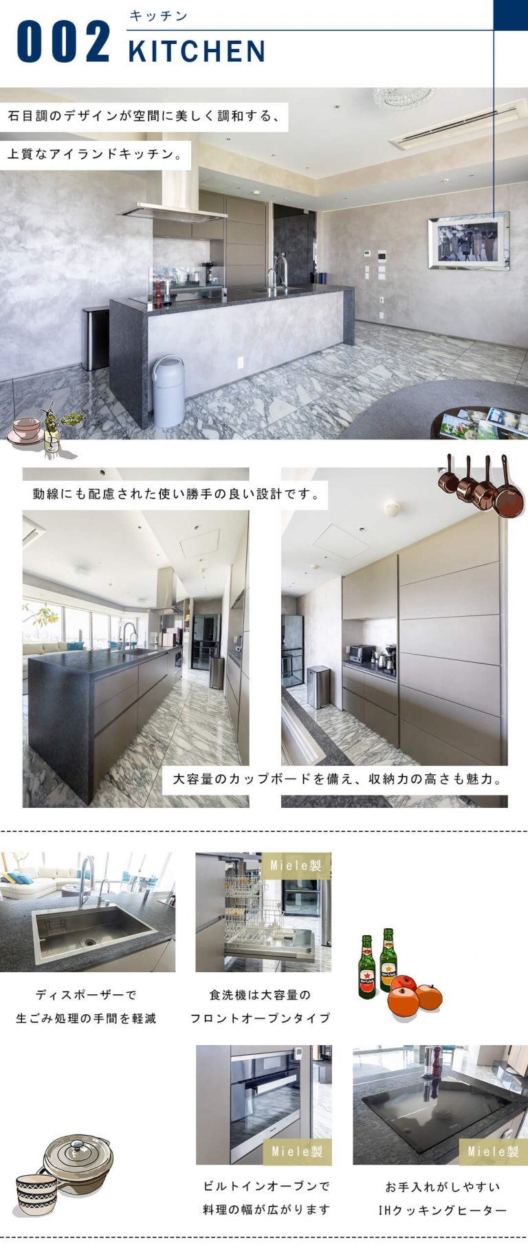 パークコート渋谷ザタワーのキッチン