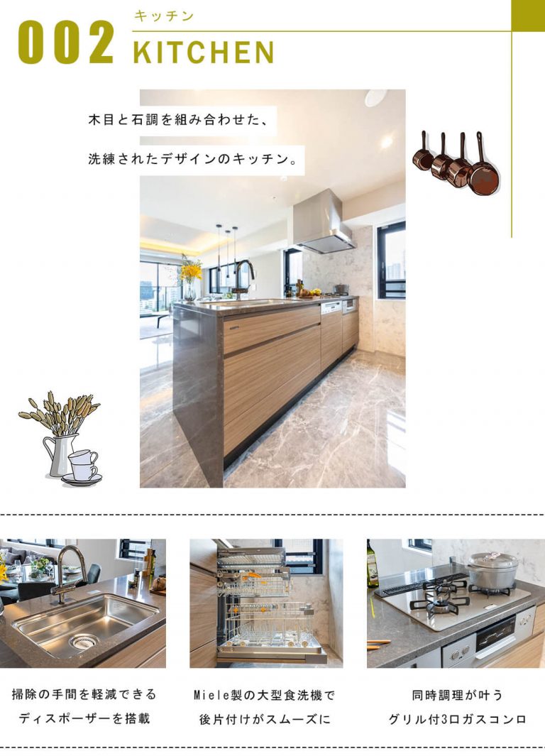 ウェリスタワー愛宕虎ノ門のキッチン