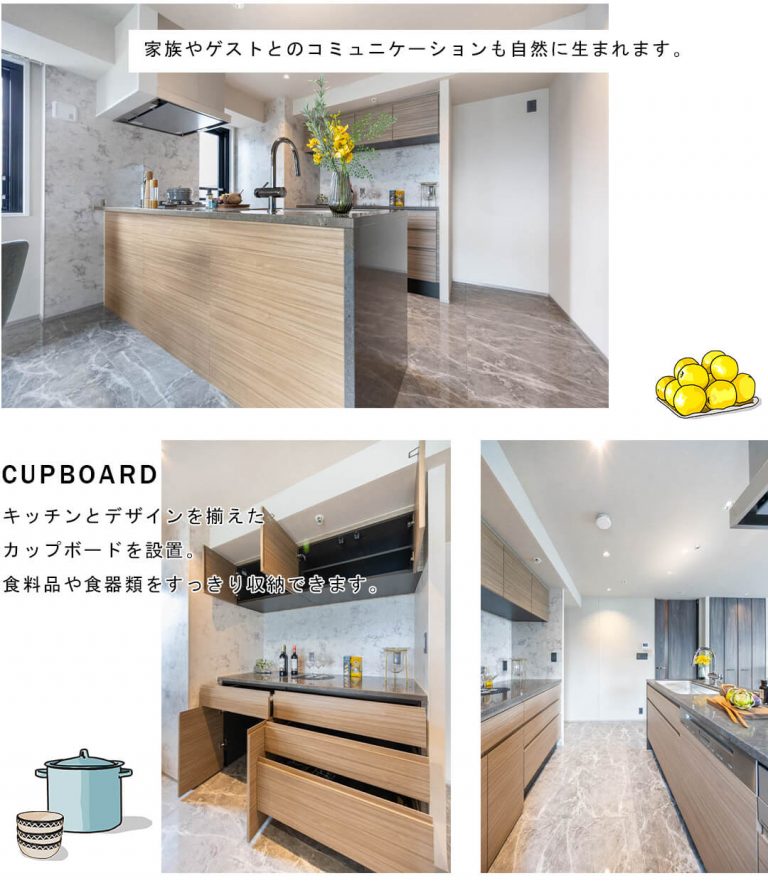 ウェリスタワー愛宕虎ノ門のキッチン