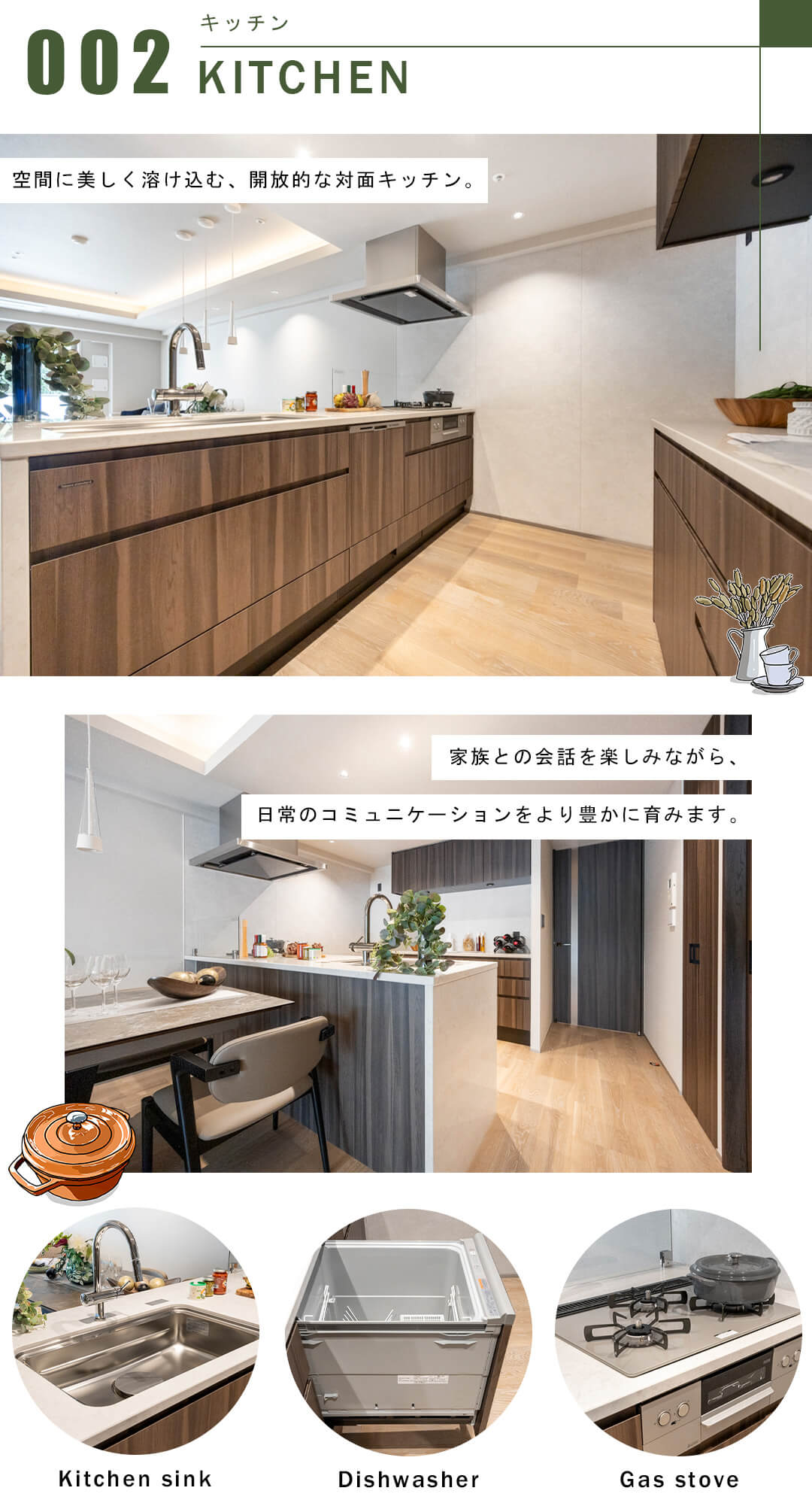 オープンレジデンシア高輪プレイスのキッチン