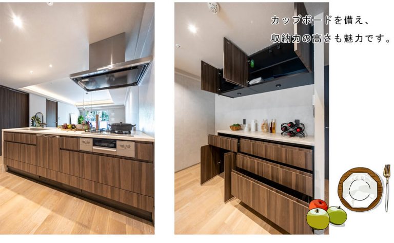 オープンレジデンシア高輪プレイスのキッチン