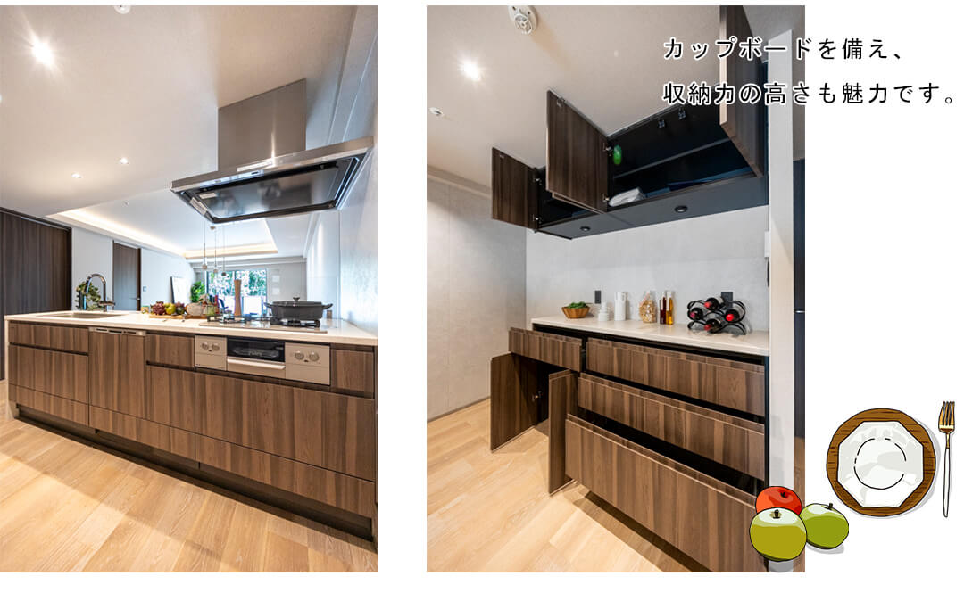 オープンレジデンシア高輪プレイスのキッチン