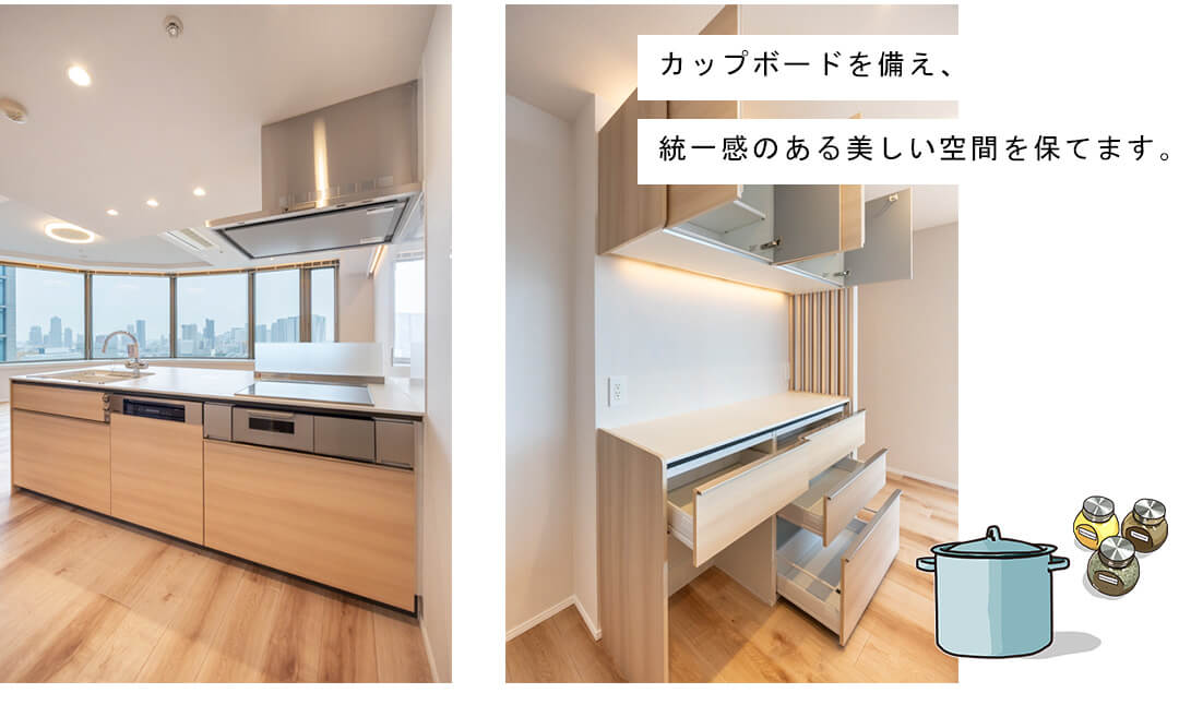 東京ツインパークスレフトウイングのキッチン