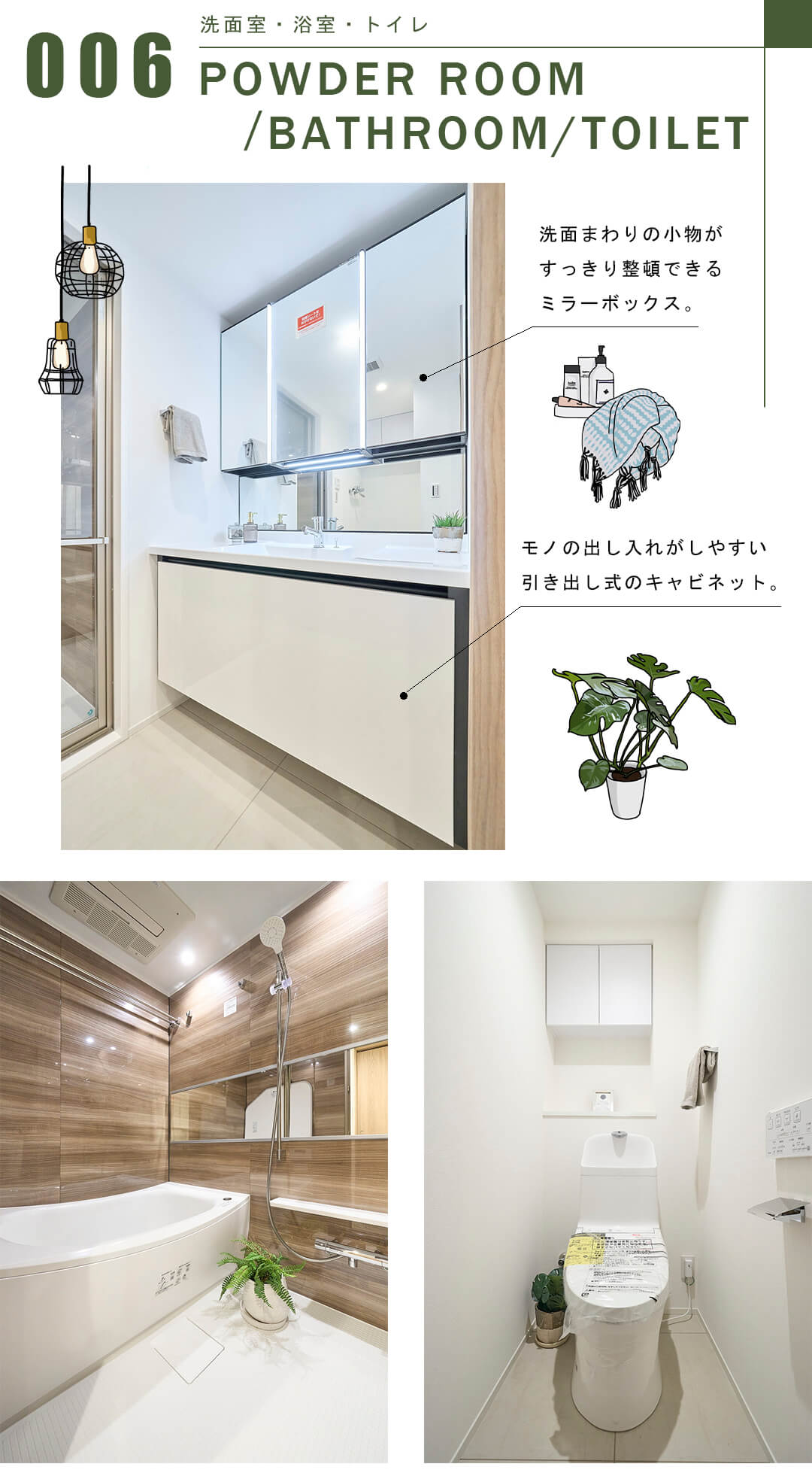 コート市ヶ谷の洗面室・浴室・トイレ