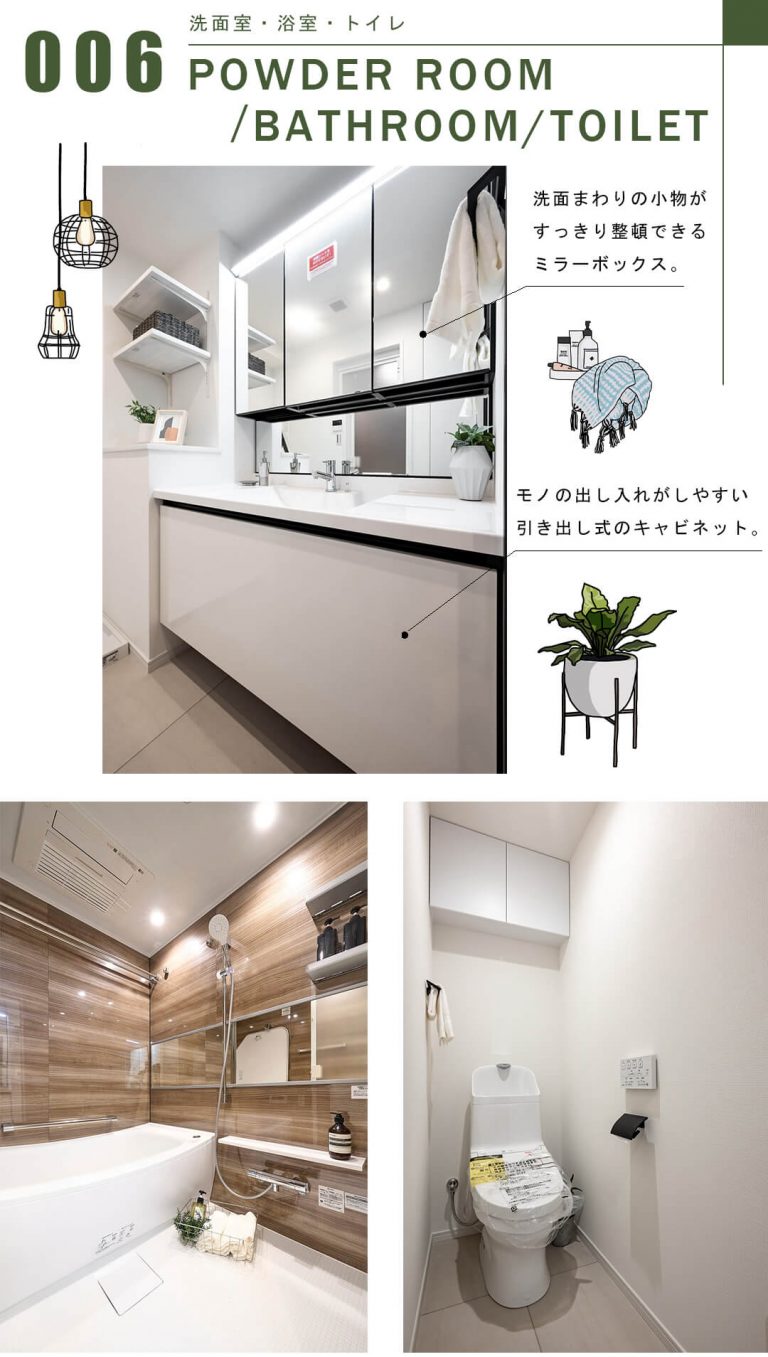 イーストコモンズ清澄白河セントラルタワーの洗面室・浴室・トイレ