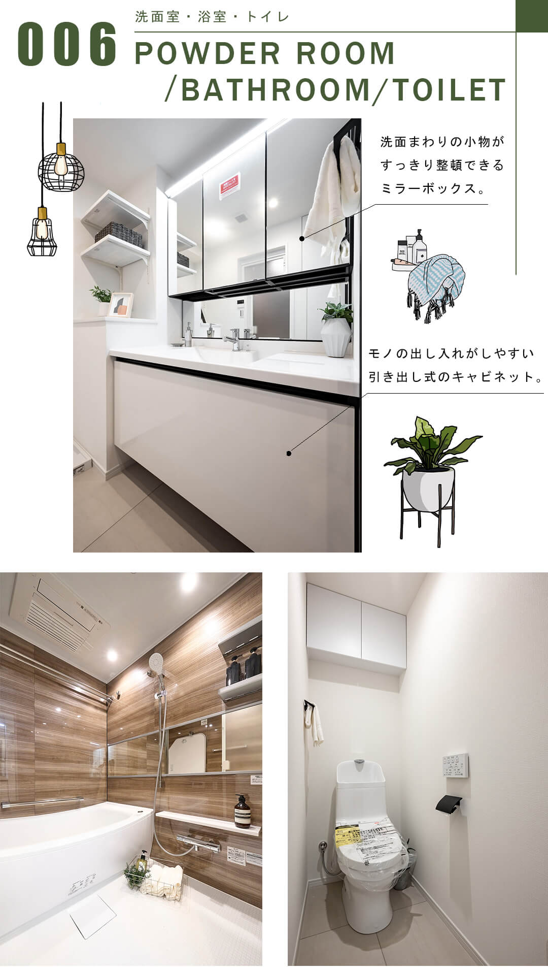 イーストコモンズ清澄白河セントラルタワーの洗面室・浴室・トイレ