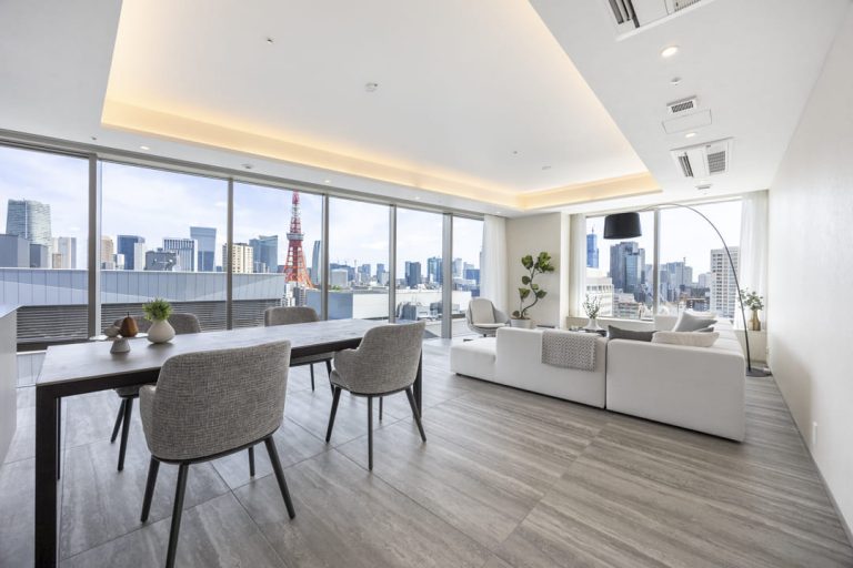 三田ガーデンヒルズイーストヒル　静寂の最上階、145㎡の私邸から東京タワーの煌めき