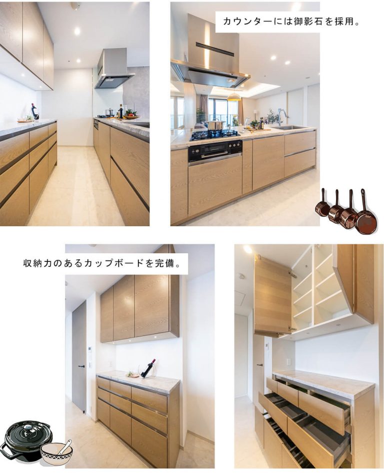 WORLD TOWER RESIDENCEのキッチン