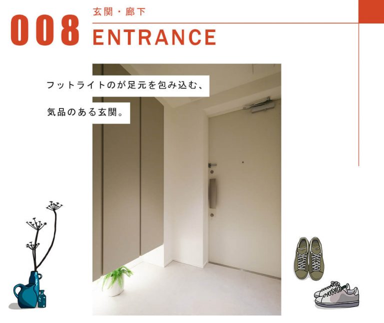 パークハウス市谷仲之町の玄関