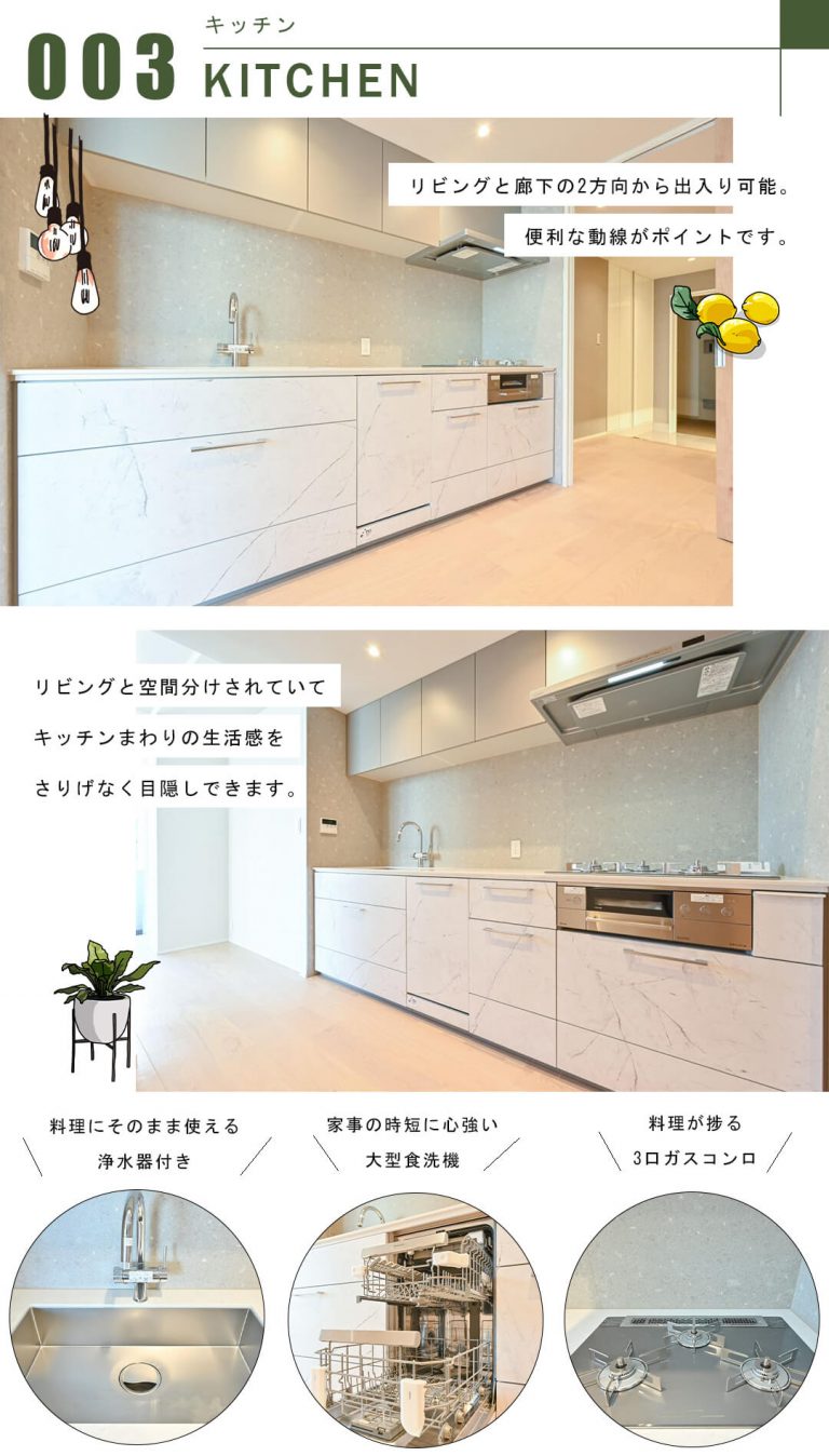 芝ーク・タワーのキッチン