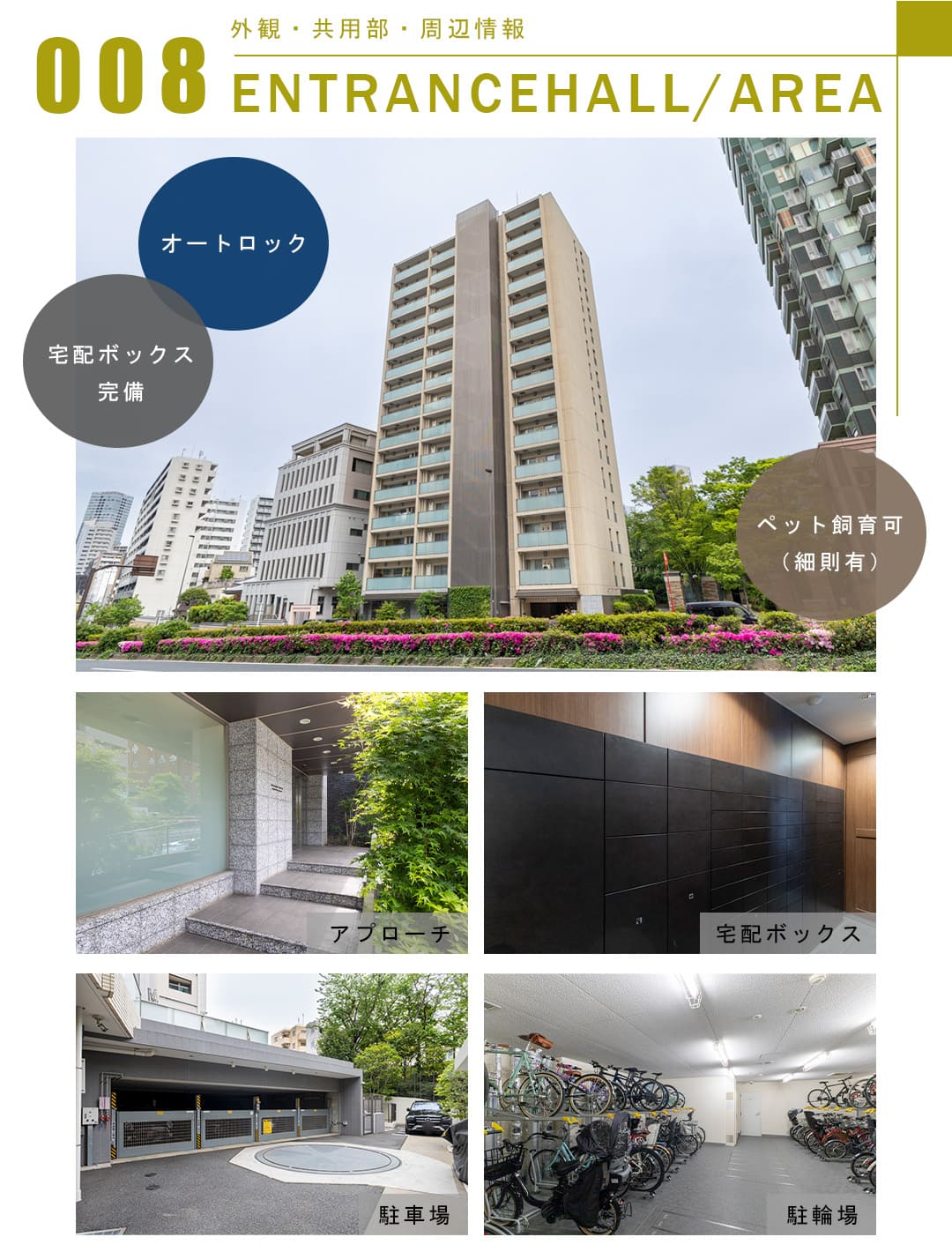 008外観,共用部,周辺情報,ENTRANCEHALL,AREA