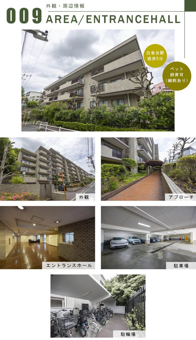 ハイクレスト白金台の外観・周辺情報