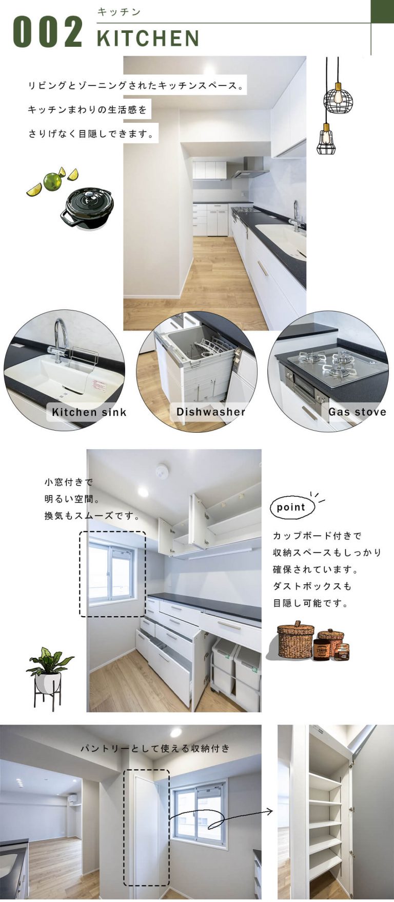 ドルフ高輪のキッチン