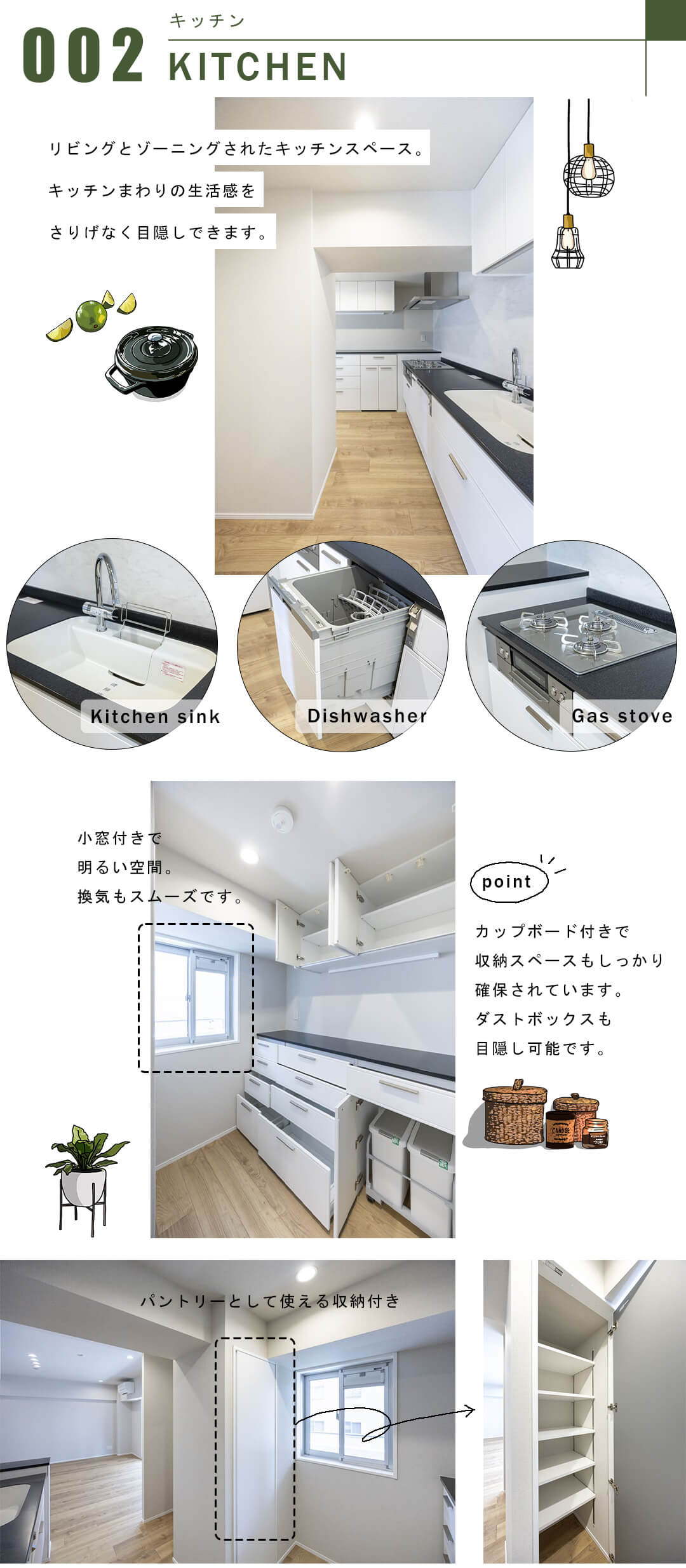 ドルフ高輪のキッチン