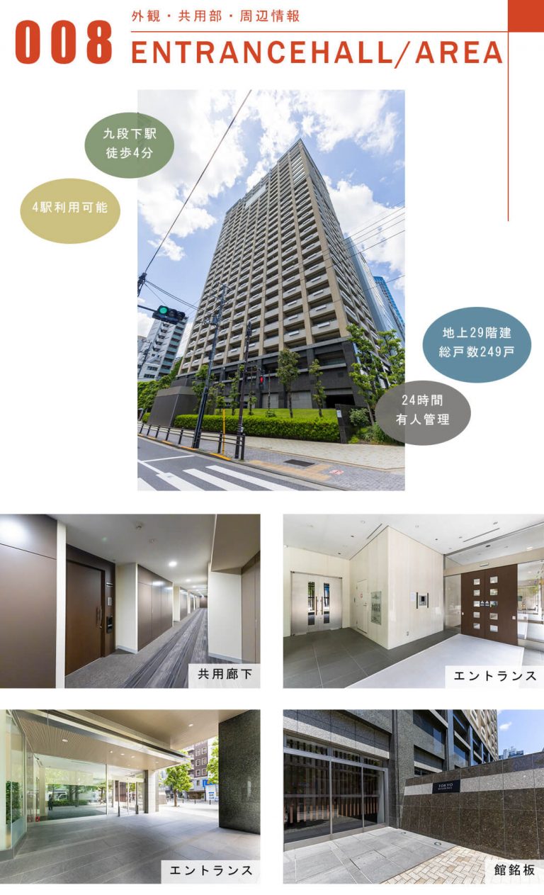 東京レジデンスの外観と共用部