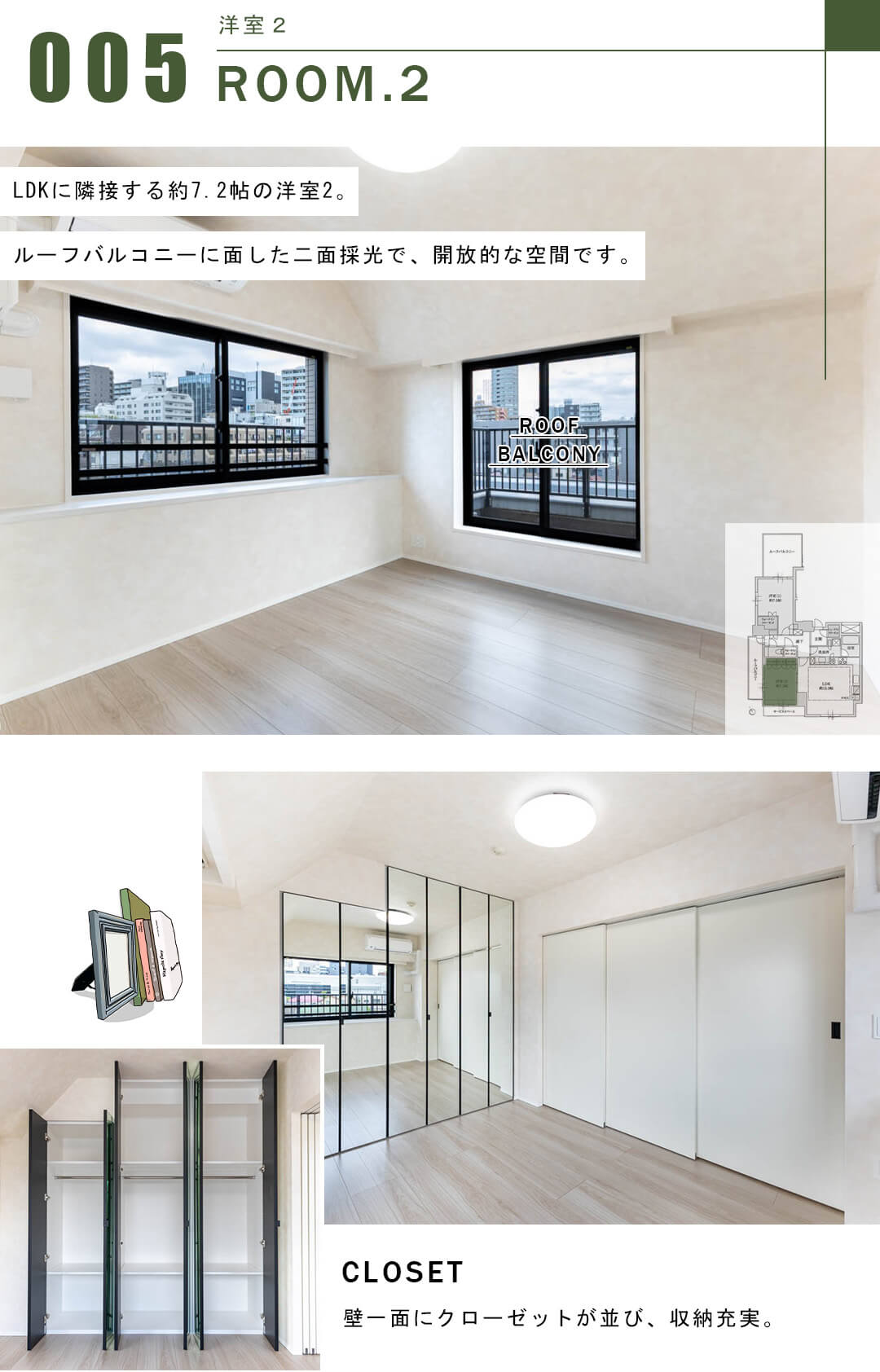 ジオ四谷坂町の洋室